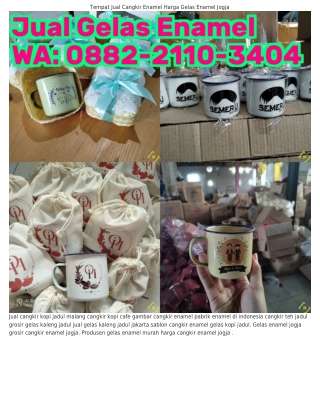 ౦882.211౦.ЗԿ౦Կ (WA) Kopi Cangkir Jadul Souvenir Gelas Enamel Surabaya
