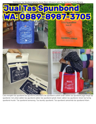 Ö889–898ᜪ–౩ᜪÖ5 (WA) Tas Spunbond 50m Tas Spunbond Polos Di Surabaya