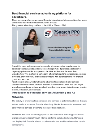 Best financial services advertising platform for advertisers- (1)