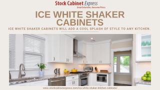 Upgrade Your Kitchen with Stunning Ice White Shaker Kitchen Cabinets