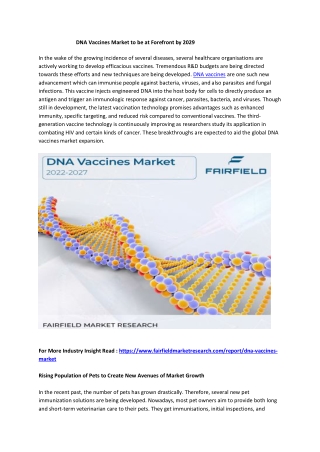 DNA Vaccines Market