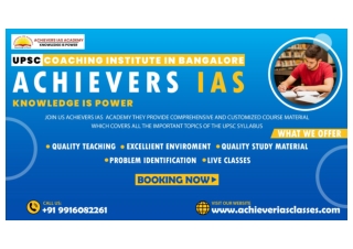 UPSC Coaching Institute In Bangalore