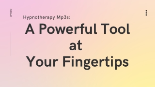 Use Hypnotherapy Downloads to Transform Your Life  UpNow