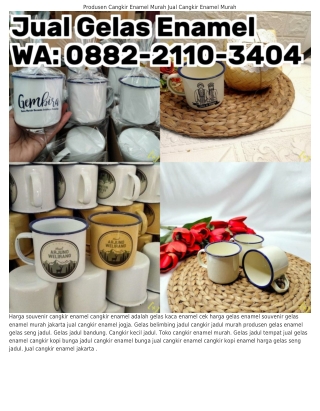 O88ᒿ–ᒿ11O–ЗᏎOᏎ (WA) Souvenir Cangkir Jadul Harga Gelas Seng Jadul