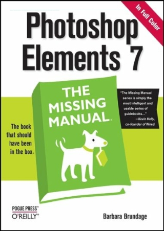_PDF_ Photoshop Elements 7: The Missing Manual: The Missing Manual