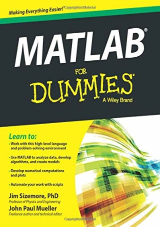 PDF/BOOK MATLAB For Dummies