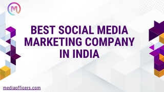 Best Social Media Marketing Company In India