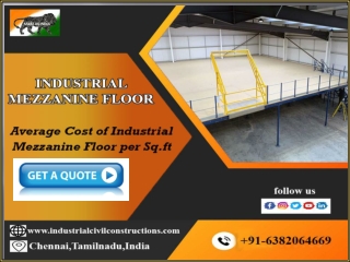 Industrial Mezzanine Floor in Chennai,Bangalore,Hyderabad,Vellore,Tada Sricity,Vijayawada,Trichy,Tamilnadu,UAE,Karnataka