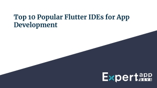 Top 10 Flutter IDEs for App Development.ppt