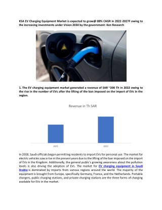 KSA EV Charging Equipment Market - Ken Research