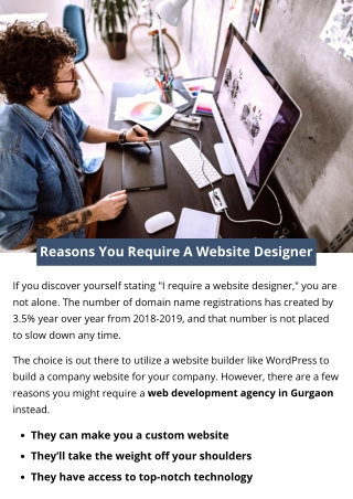 Reasons You Require A Website Designer