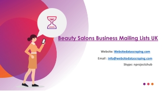 Beauty Salons Business Mailing Lists UK