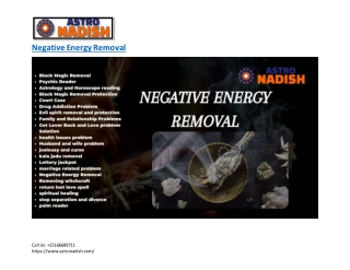 Negative Energy Removal -astronadish