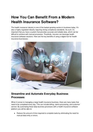 How You Can Benefit From a Modern Health Insurance Software.docx