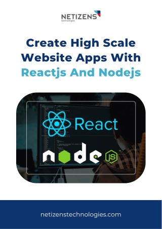 Make High-End Web Apps By Combining the Help Of Reactjs And Nodejs