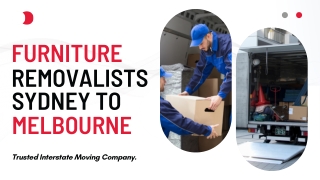 Furniture Removalists Sydney to Melbourne | Interstate  Movers Australia
