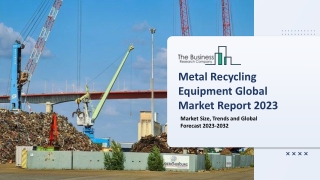 Metal Recycling Equipment Global Market Size, Share, By Type, By Sector, By Processed Material, By Region and Segment Fo