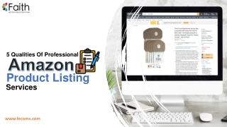 5 Qualities of Professional Amazon product listing services