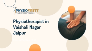 Experienced Physiotherapist in Mansarovar Jaipur