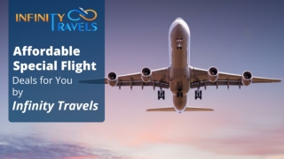 Affordable Special Flight Deals for You by Infinity Travels