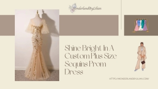 Get The Perfect Fit With Our Custom Plus Size Sequins Prom Dress