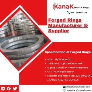 Forged Fittings Manufacturer in India - Kanak Metal & Alloys