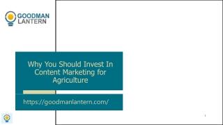 Why You Should Invest In Content Marketing for Agriculture