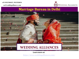 Marriage Bureau in Delhi