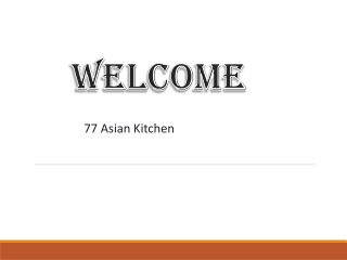 77 Asian Kitchen