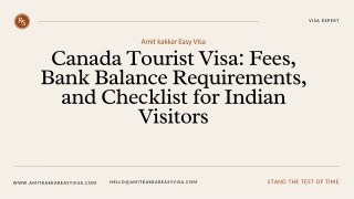 Canada Tourist Visa Fees, Bank Balance Requirements, and Checklist for Indian Visitors