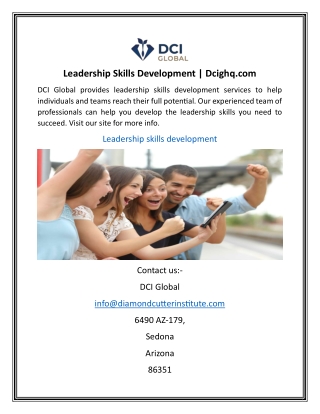 Leadership Skills Development | Dcighq.com