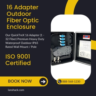 16 Adapter Outdoor Fiber Optic Enclosure