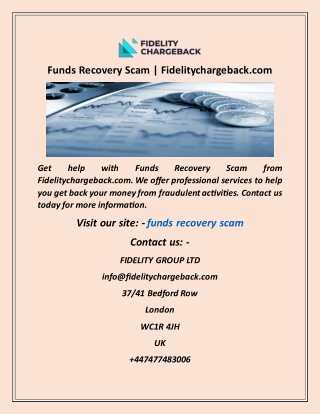 Funds Recovery Scam  Fidelitychargeback com