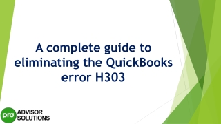 Easy troubleshooting guide to resolve QuickBooks Error H303