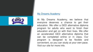 Looking For Ged Alternative And High School Diploma Online In Dallas