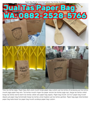 Ö88ᒿ~ᒿ5ᒿ8~5ᜪ66 (WA) Ukuran Paper Bag Makanan Paper Bag Jogja Ultah