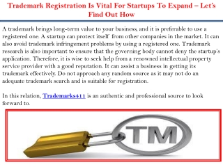Trademark Registration Is Vital For Startups To Expand – Let’s Find Out How