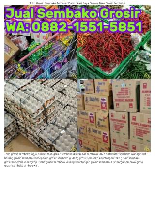 088ᒿ•I55I•585I (WA) Grosir Sembako Semarang Barat Grosir Sembako Online