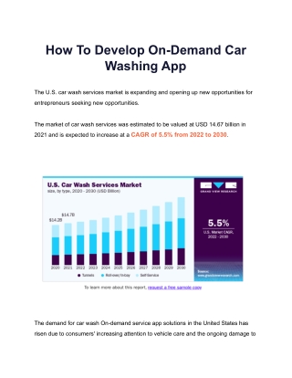 How To Develop On-Demand Car Washing App