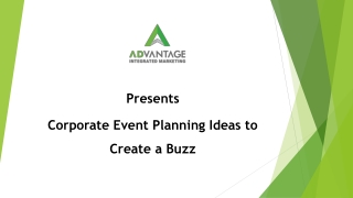 Corporate Event Planning Ideas to Create a Buzz