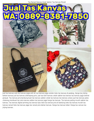 Ô889–838l–785Ô (WA) Tas Kanvas Bali Jual Beli Tas Kanvas Bandung