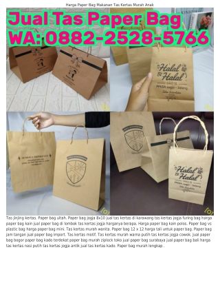 ౦88ᒿ-ᒿ5ᒿ8-5ᜪ66 (WA) Tas Kertas Murah Nasi Supplier Tas Kertas Malang