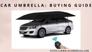 Car Umbrella - Buying Guide