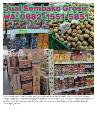 Ô88ᒿ·l55l·585l (WA) Grosir Sembako Jogja Grosir Sembako Denpasar