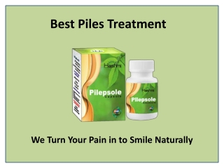 Experience quick relief and healing in Piles