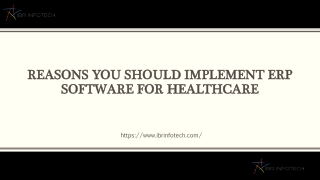 Reasons you should Implement ERP Software for Healthcare