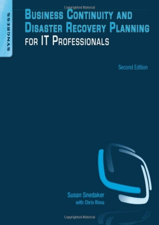 $PDF$/READ/DOWNLOAD Business Continuity and Disaster Recovery Planning for IT Pr