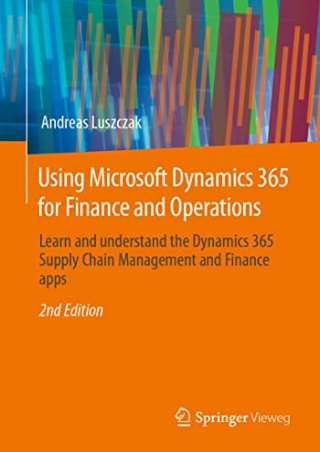_PDF_ Using Microsoft Dynamics 365 for Finance and Operations: Learn and underst