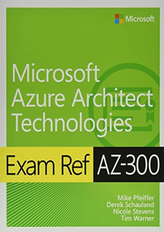 PDF/BOOK Exam Ref AZ-300 Microsoft Azure Architect Technologies