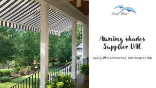 awning shades supplier uae